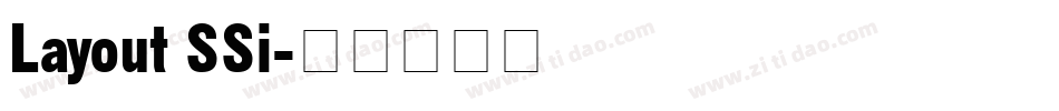 Layout SSi字体转换